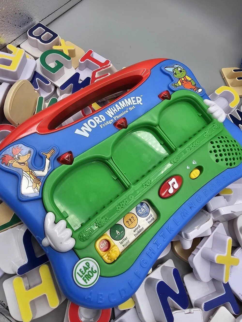 LeapFrog Word Whammer Fridge Phonics Learning Toys Lot Massive Letters Reading